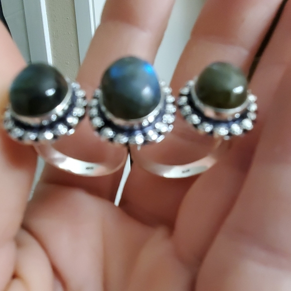New Labradorite 925 Silver Knuckle Ring. - Picture 8 of 8